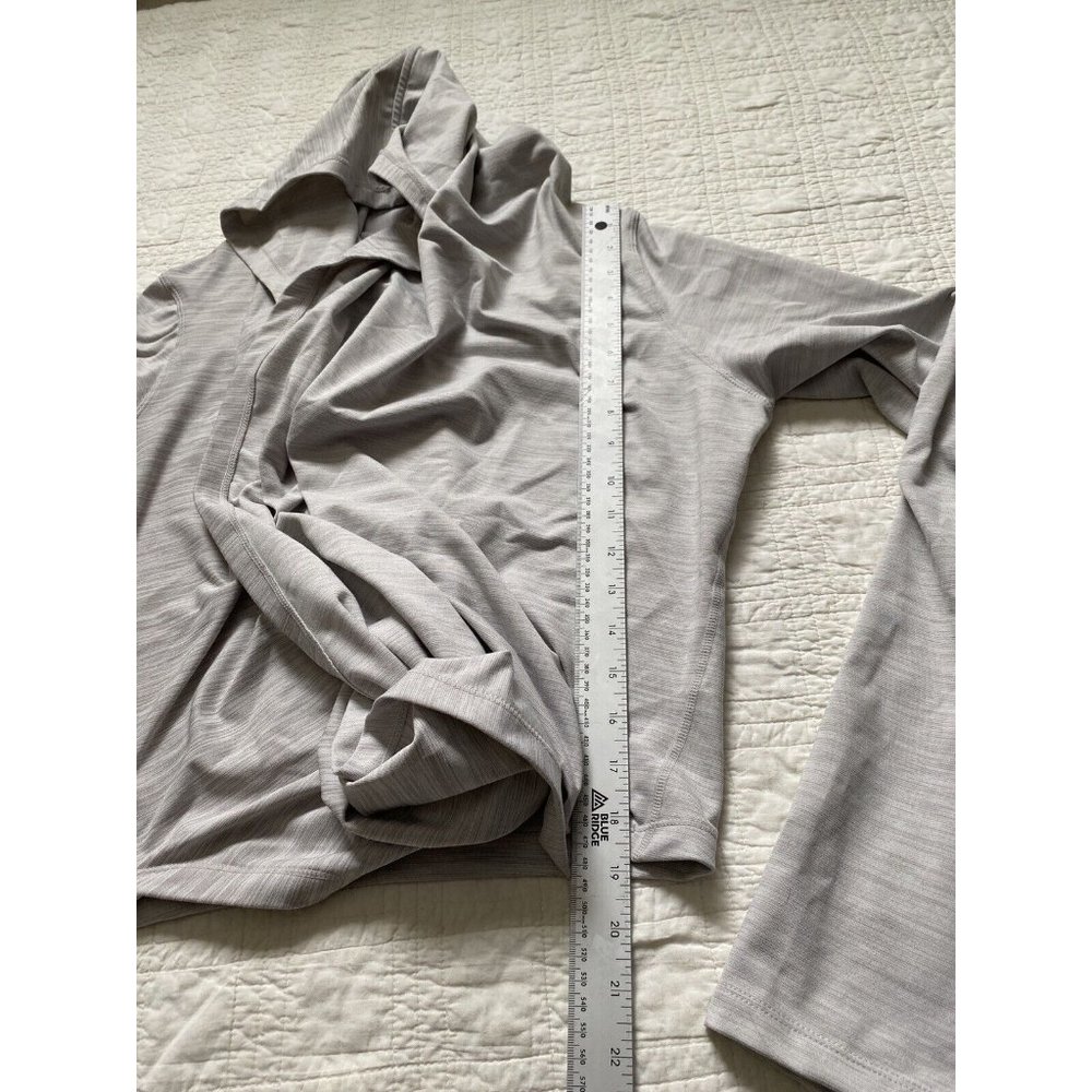 ZYIA ACTIVE Haze Yoga Wrap Top Long Sleeve Hooded Cross Front Pullover L Large - Picture 5 of 8